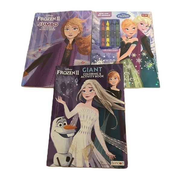 Disney Frozen Coloring & Activity Book Bundle Elsa Anna NEW - Picture 1 of 3